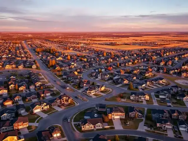 View of Airdrie, Alberta