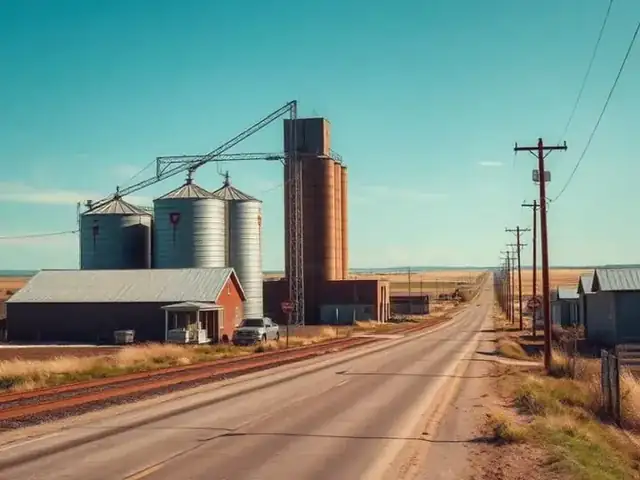 View of Crossfield, Alberta