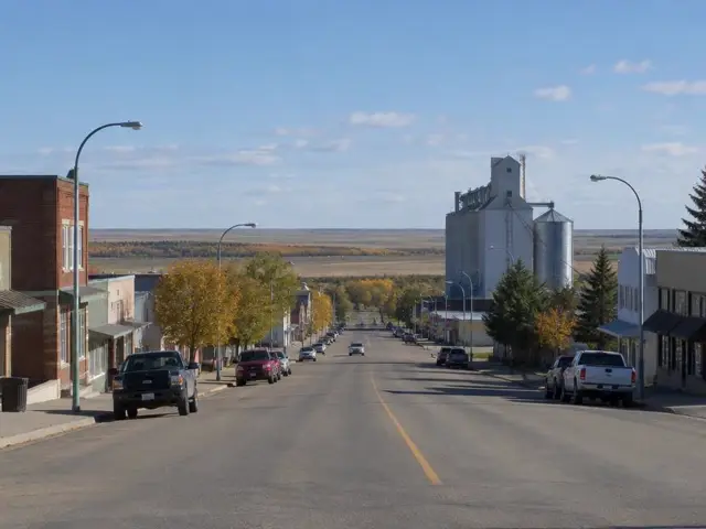 View of Dawson Creek, British Columbia