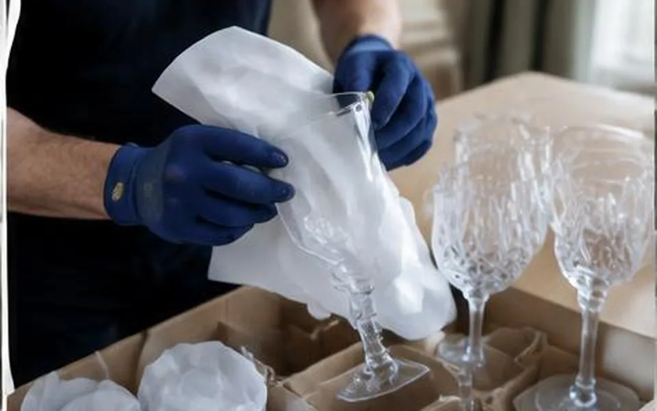 Fragile glassware moving
