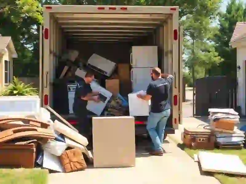 Junk Removal professional at work