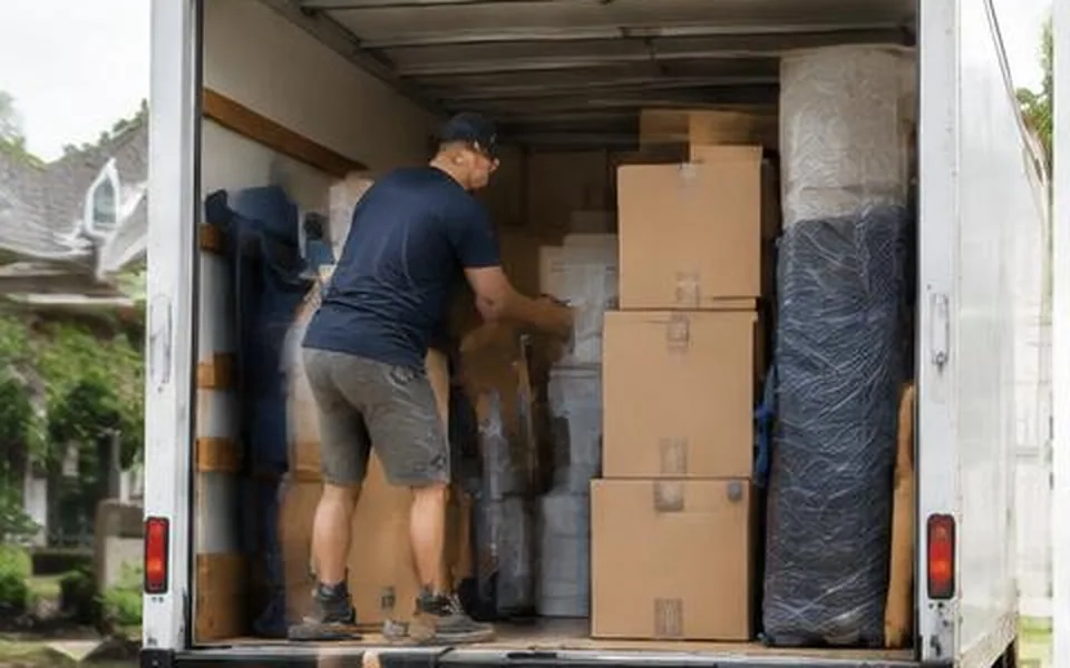 Rental truck loading