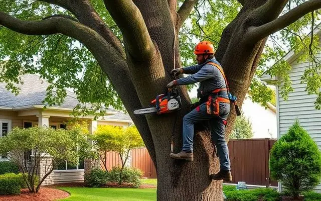 Tree Services professional at work